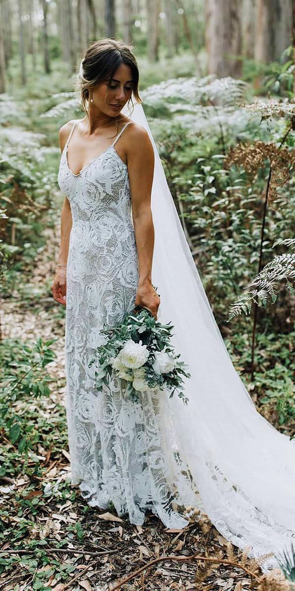 top wedding dresses boho sheath with spaghetti straps grace loves lace