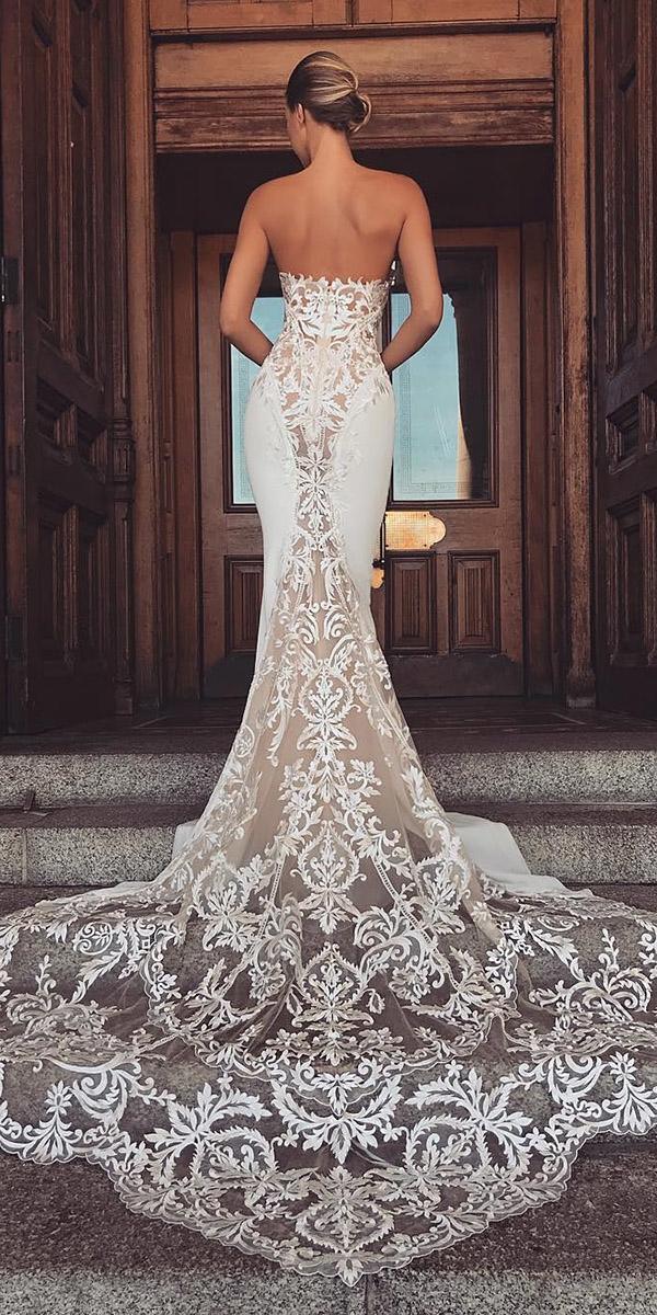 top wedding dresses sexy mermaid lace low back enzoani