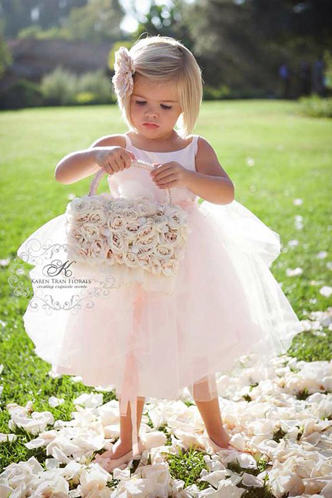tutu flower girl dresses simple country tulle skirt