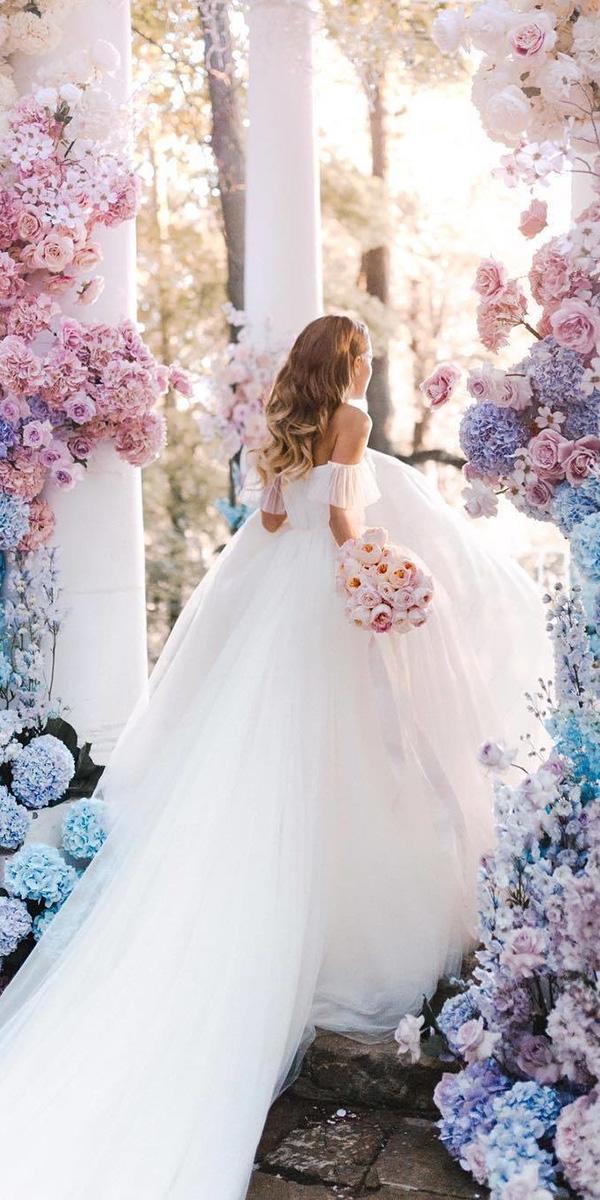 top wedding dresses gown off the shoulder simple zhenya swan
