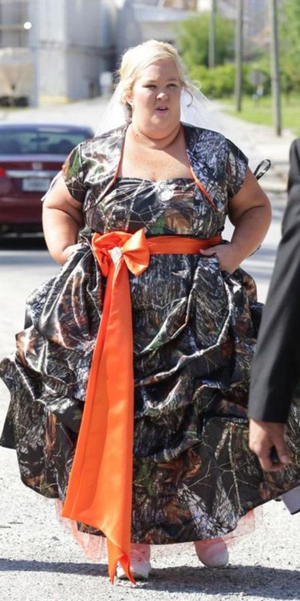 Plus size camouflage hot sale wedding dresses