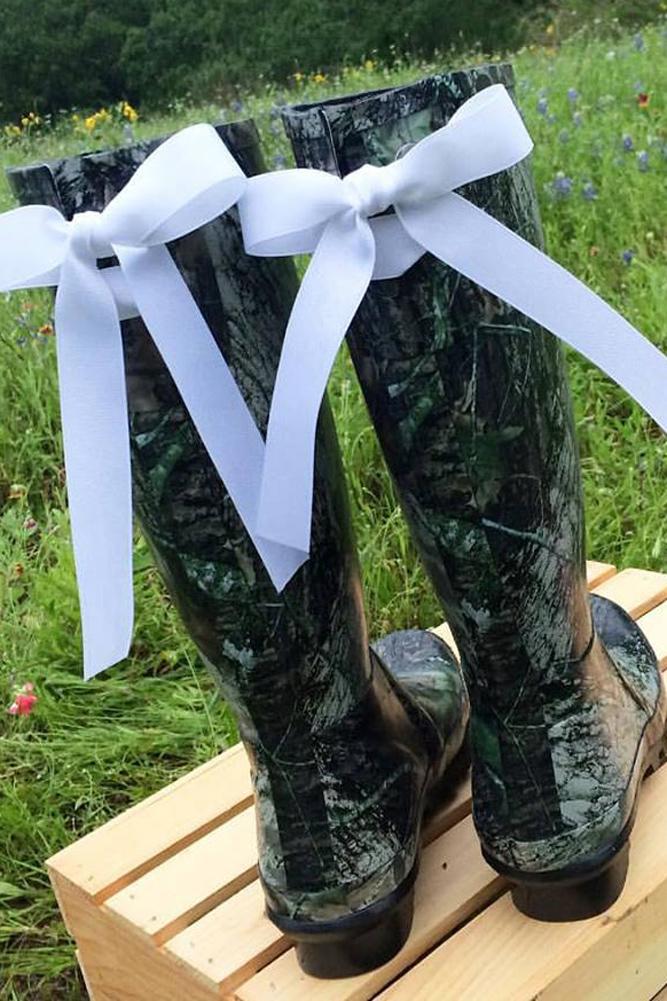country camo boots camo wedding with bows gosling boots