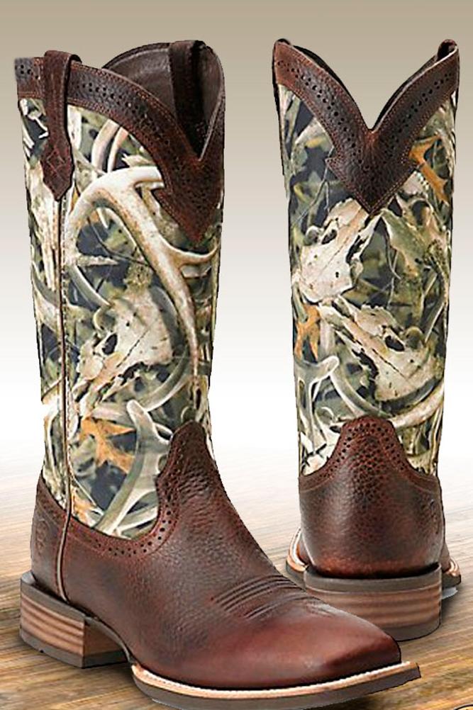 camo wedding boots