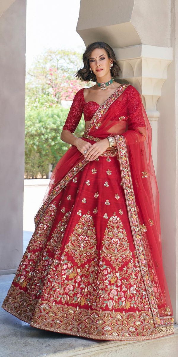 indian wedding dresses in red