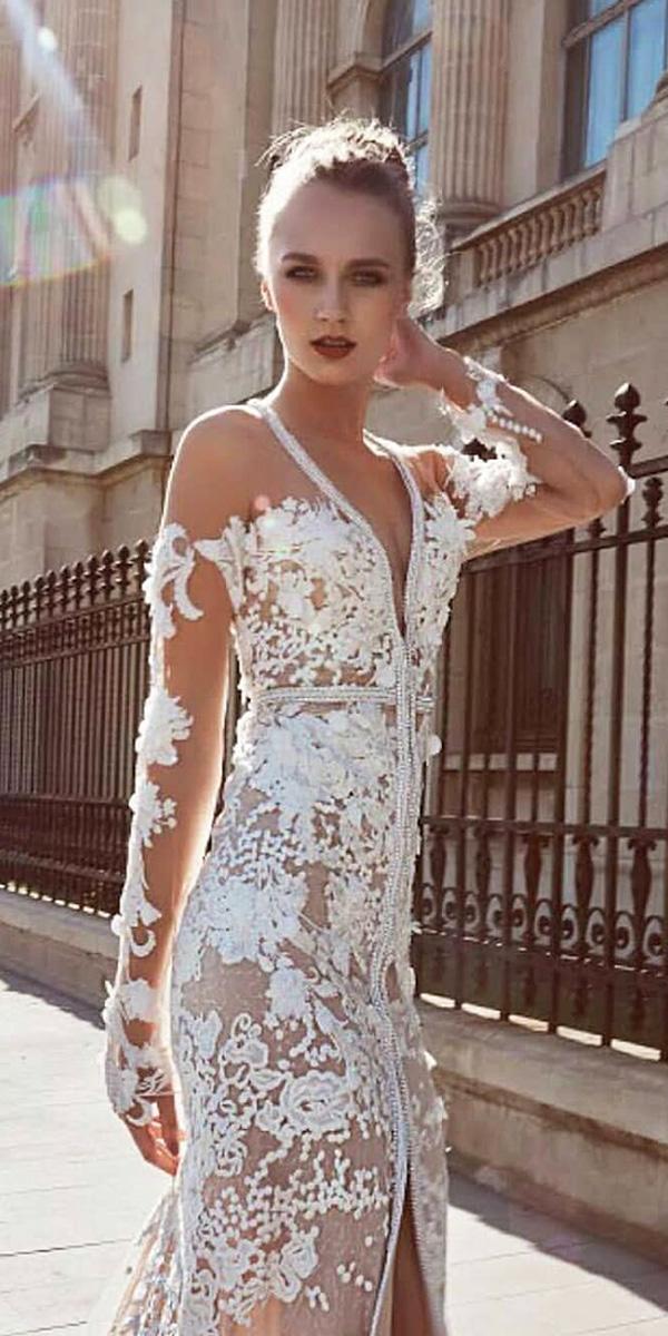 long sleeve wedding dresses sweetheart lace miriams bride