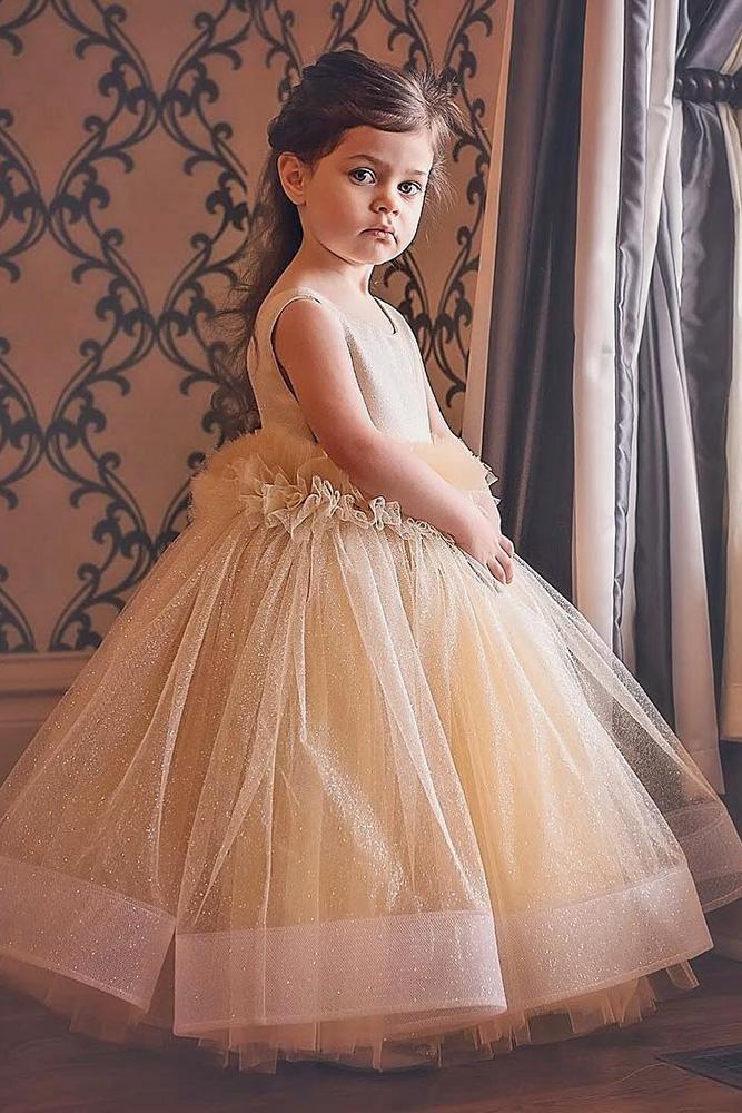 tutu flower girl dresses blush with tulle skirt sequins ittybitty toes