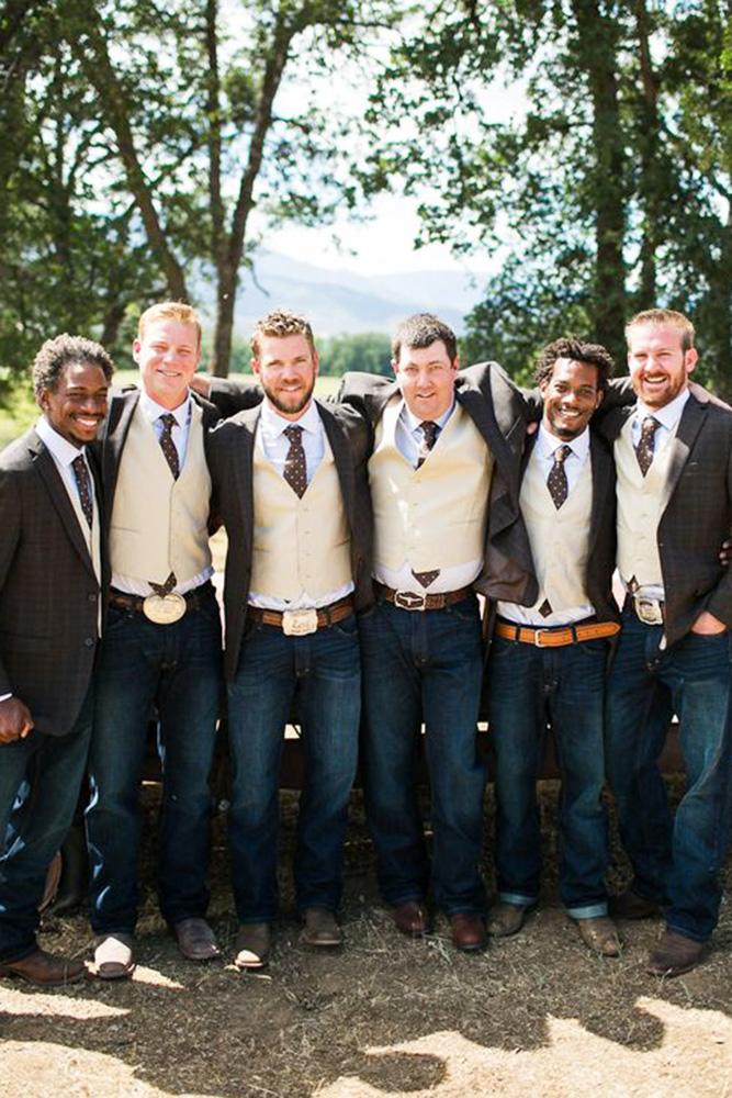 rustic groomsmen attire