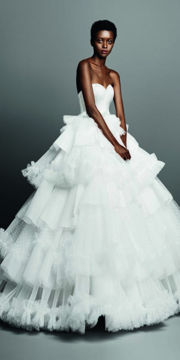 wedding dresses 2019 ball gown sweetheart tiered skirt trendy viktor and rolf