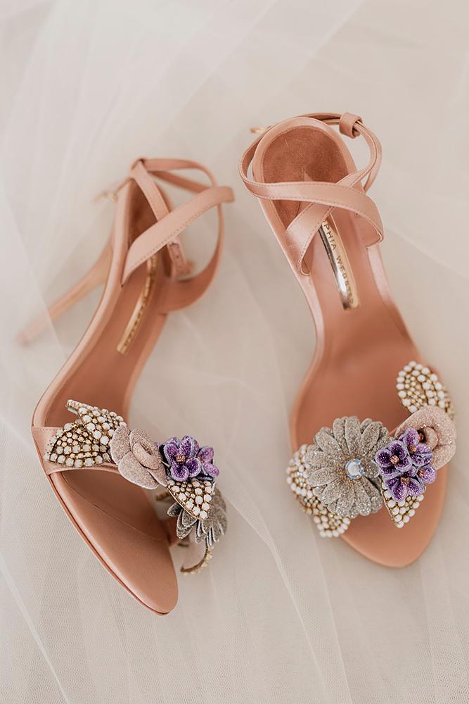  comfortable wedding shoes with heels floral sophiawebster
