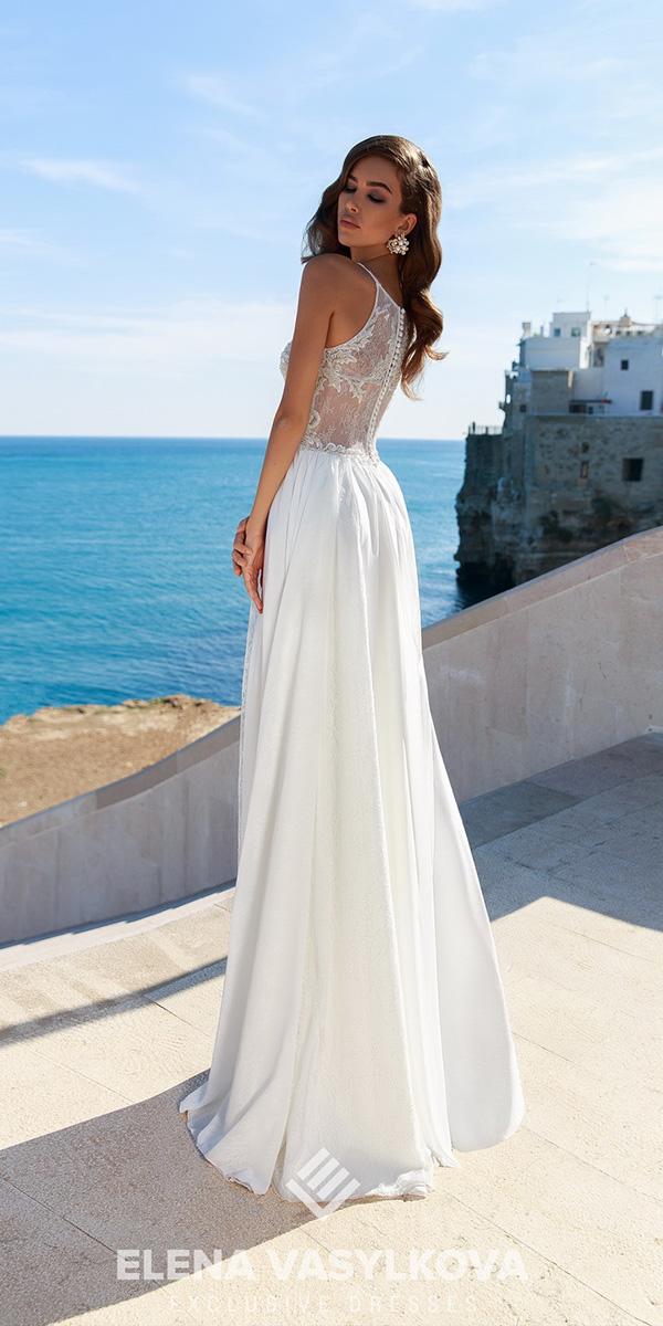 elena vasylkova wedding dresses 2018 a line delicate lace top for beach