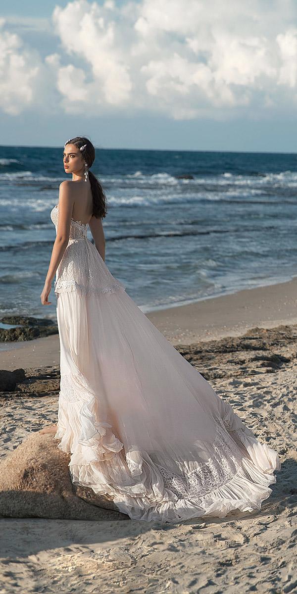 meital zano wedding dresses beach a line low back lace blush