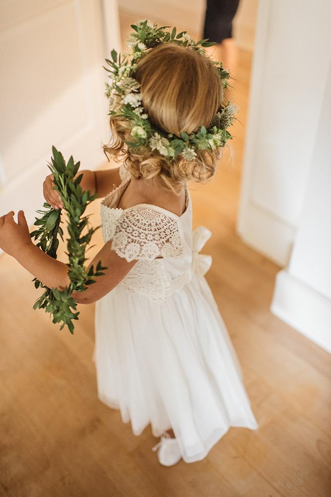 vintage flower girl dresses boho rustic with cap sleeves bow