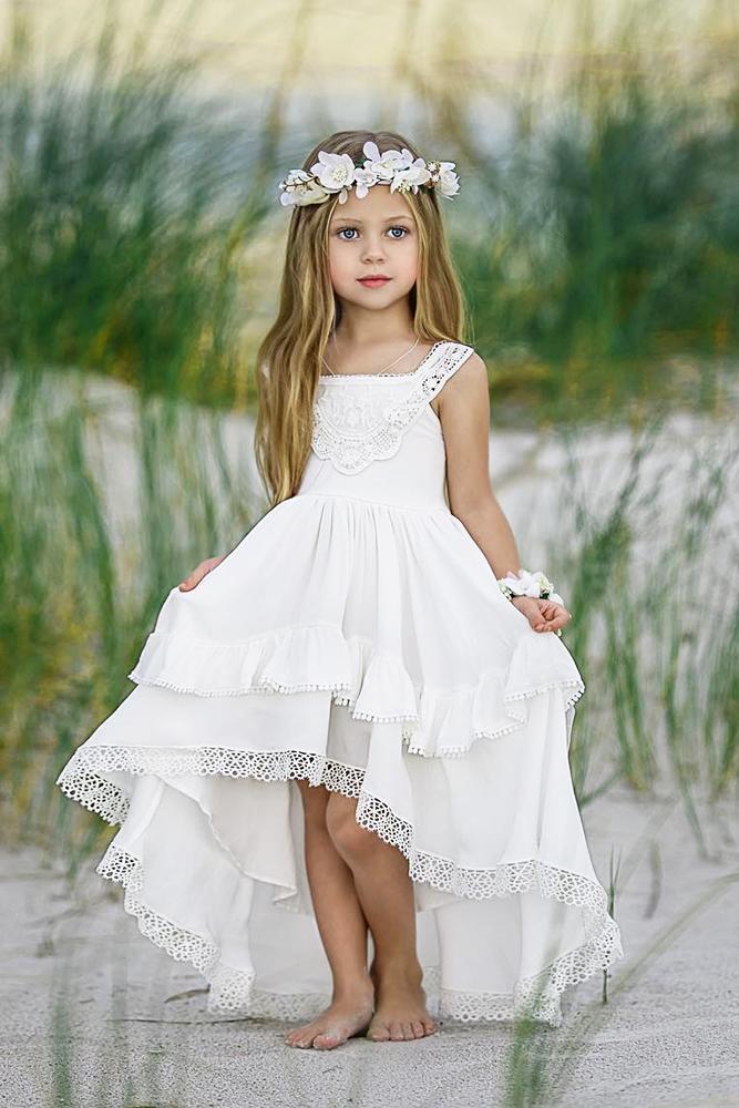 country flower girl resses white rustic sleeveless doll cake vintage dollcakevintage