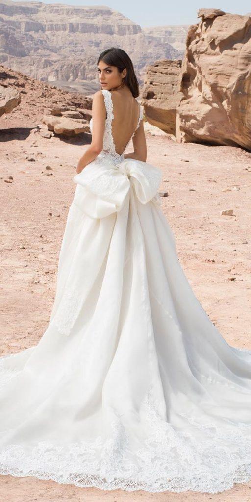  princess wedding dresses back with bow pnina tornai