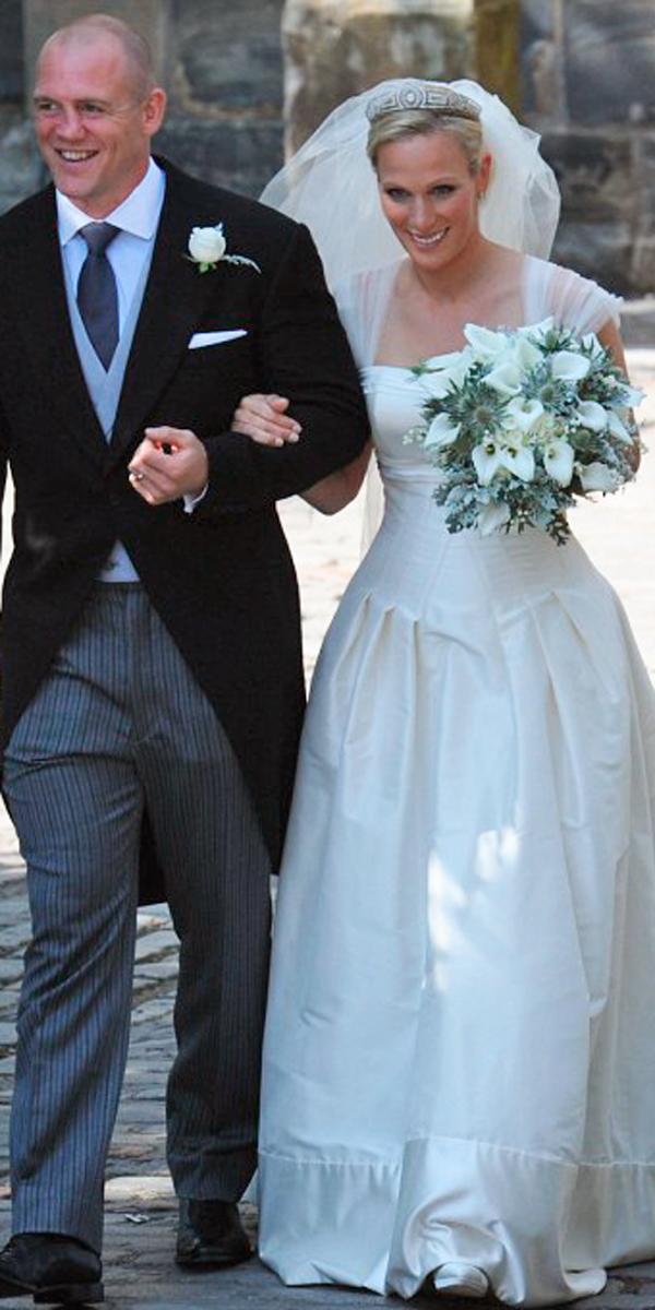 royal wedding ball gown simple sweetheart neck cap sleeves with veil stewart parvin