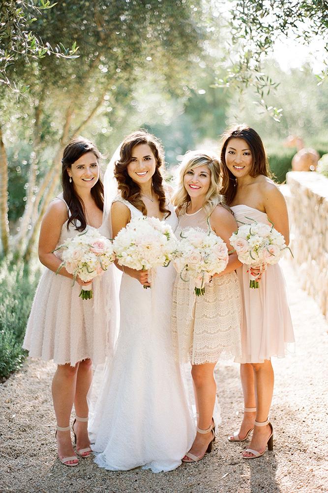 short bridesmaids dresses champagne lace simple summer clayton austin