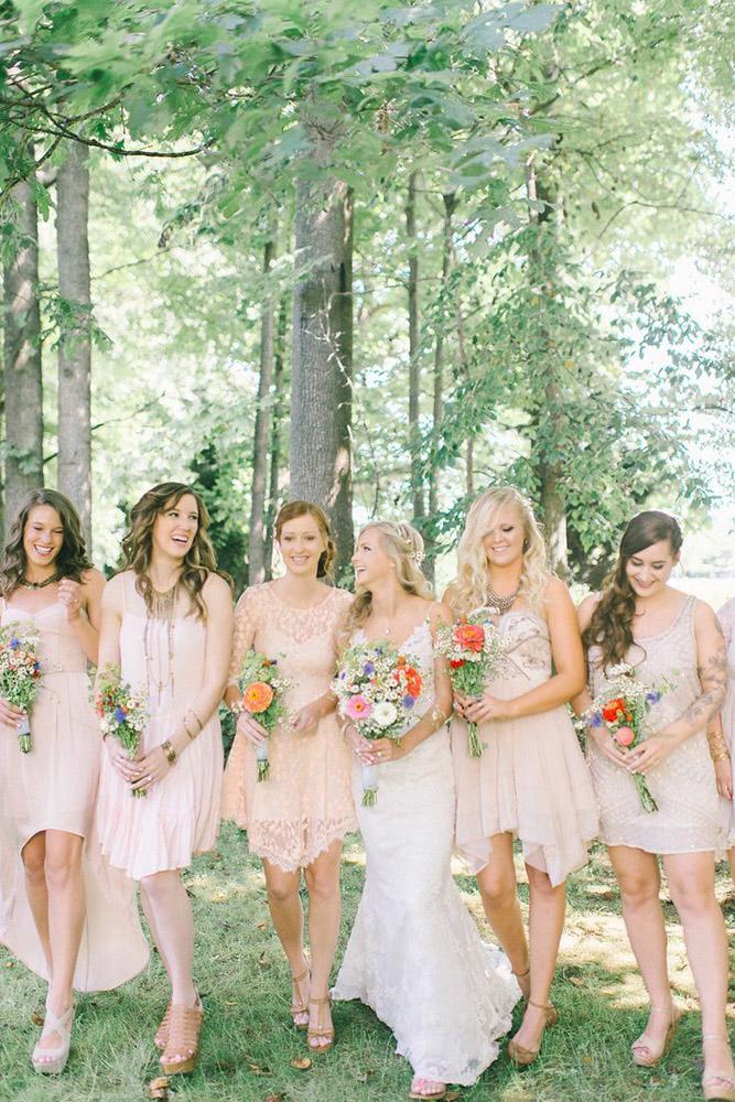short bridesmaids dresses champagne rustic elizabeth fogarty