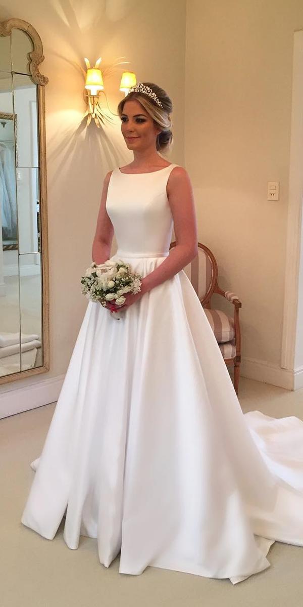  simple wedding dresses a line modest sleveless wanda borge 