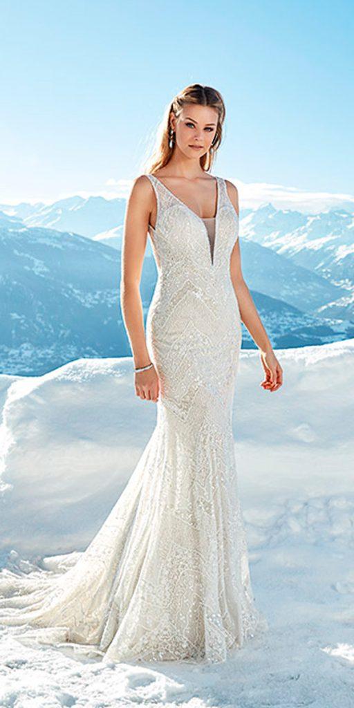 what to wear to a winter wedding mermaid vintage embroidered bodice v neck with straps eddy k