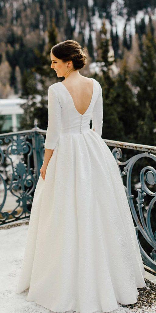 Simple winter 2024 wedding dresses