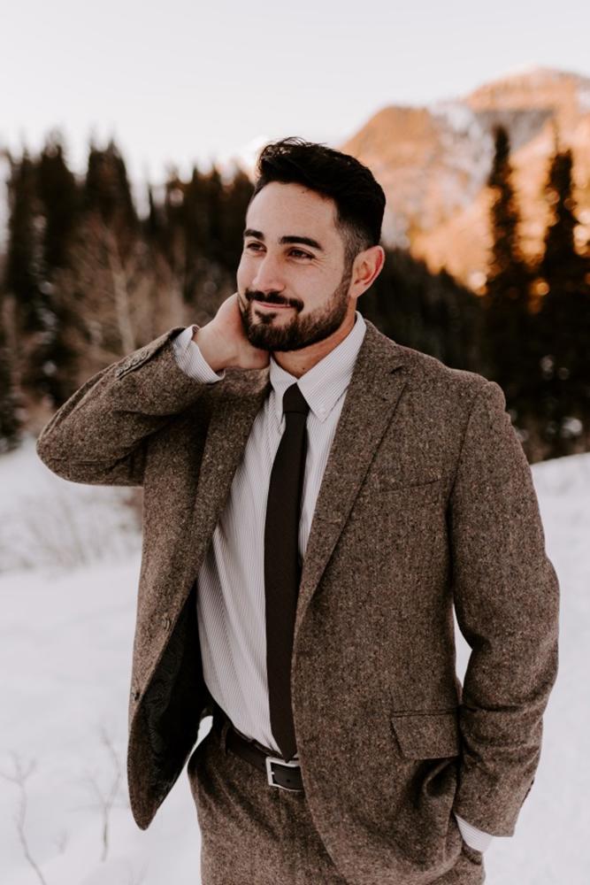 groomsmen attire for winter jacket with tie lexx smith