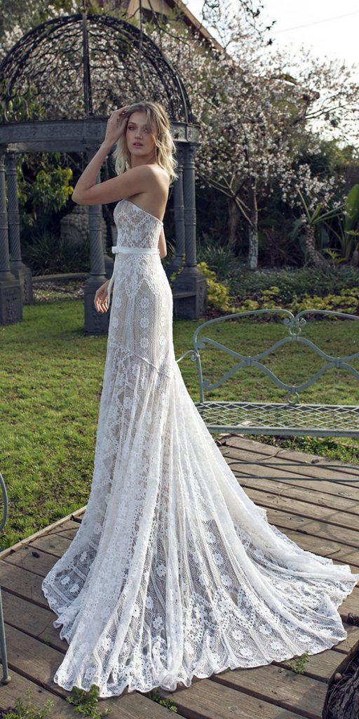 limor rosen wedding dresses rustic strapless lace with train 2019