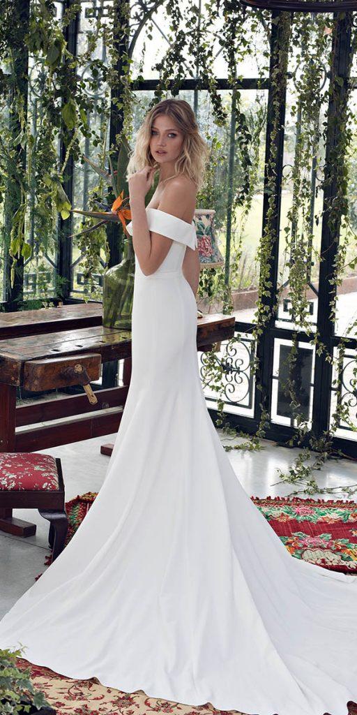 limor rosen wedding dresses simple sheath off the shoulder 2019