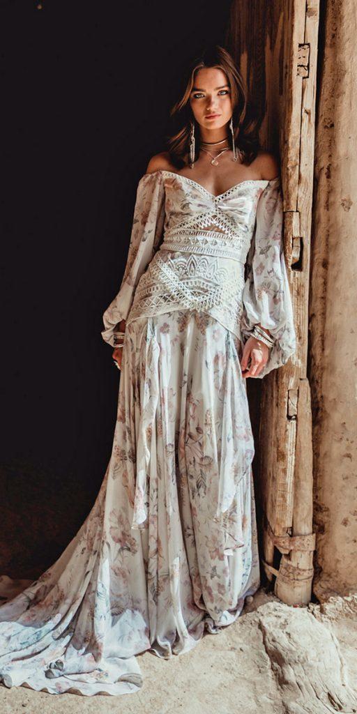 gypsy style wedding dress