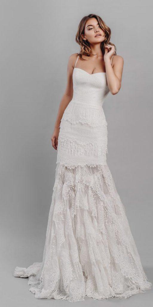 stephanie allin wedding dresses sheath with straps lace rustic 2019