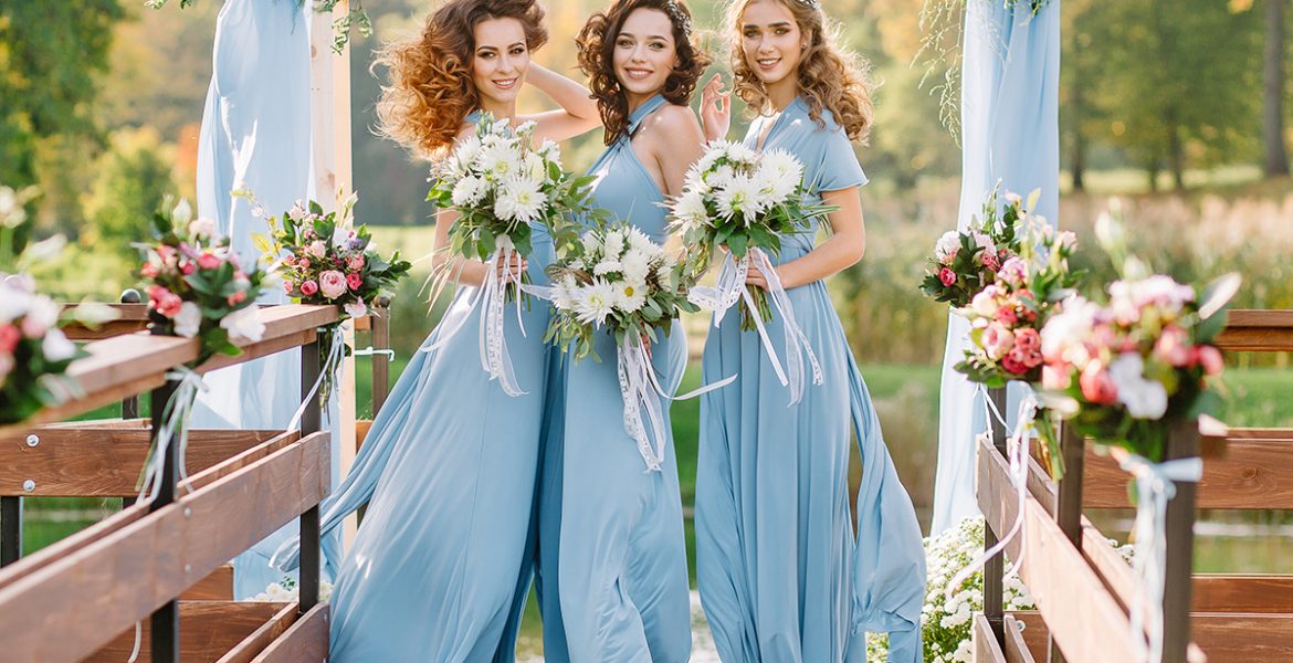 blue bridesmaid dresses featured