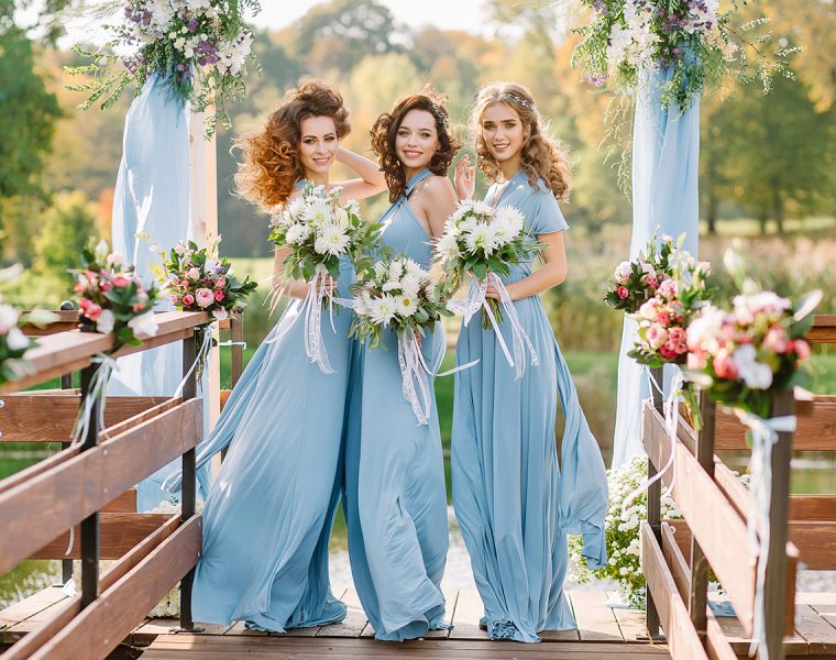 blue bridesmaid dresses featured