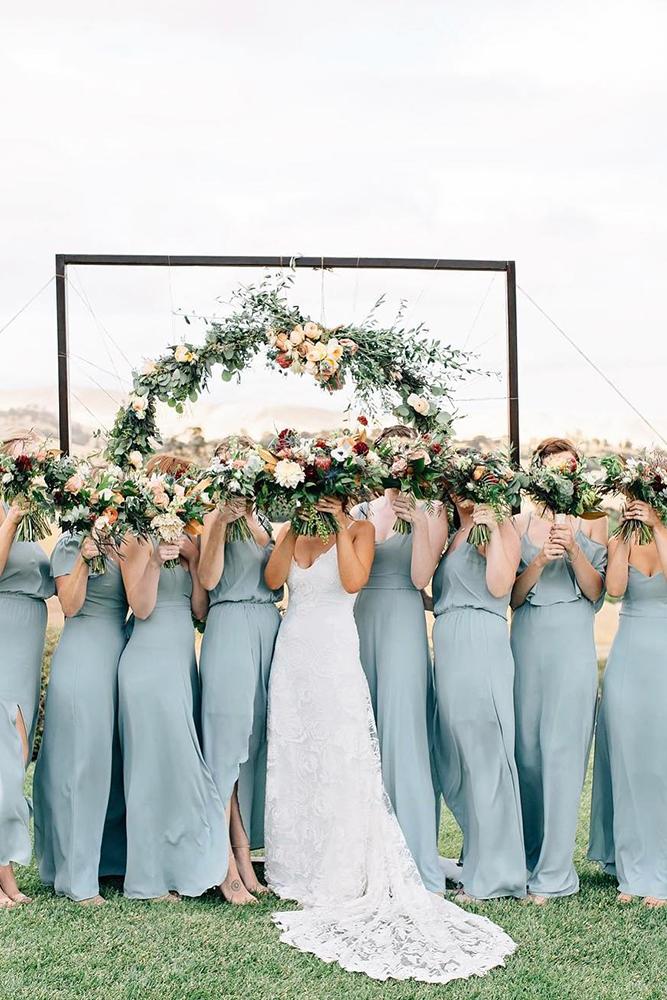 blue bridesmaid dresses long rustic country simple annaperevertaylo
