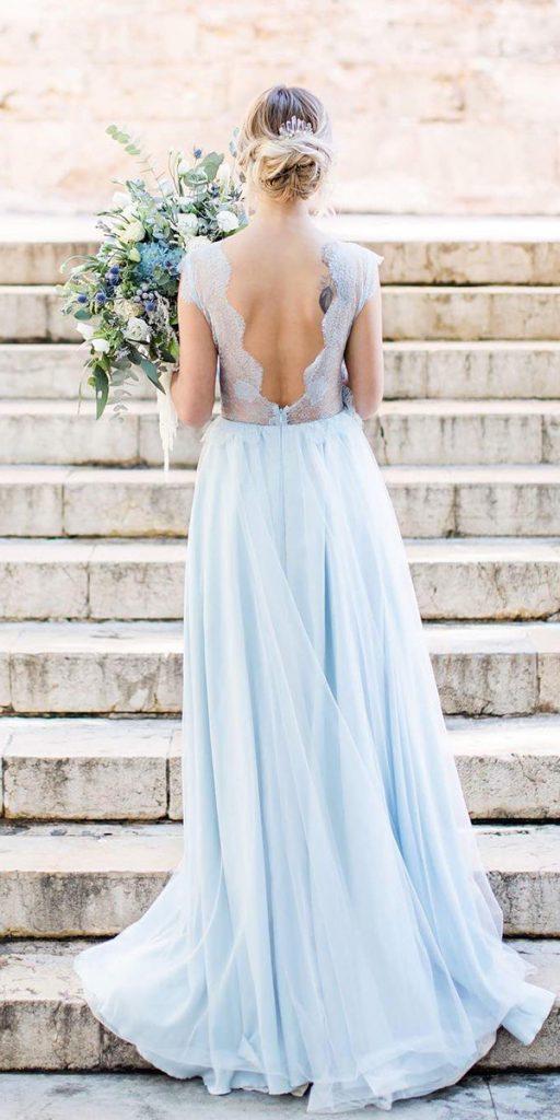 blue wedding dresses a line lace top v back atelier_qaragma