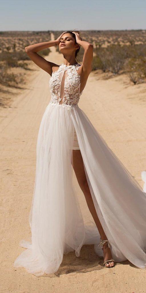 milla nova wedding dresses 2019 beach lace top tulle skirt