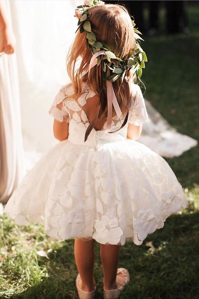  tutu flower girl dresses open back with cap sleeves country dolorispetunia⠀