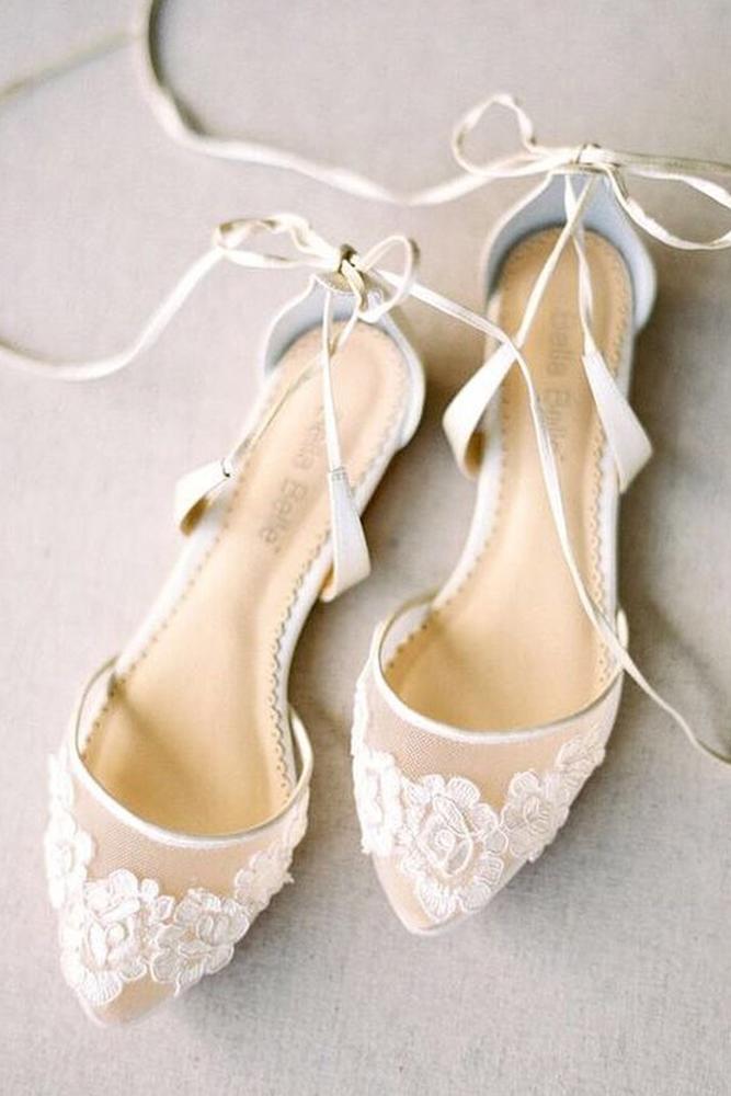 flat wedding shoes lace for country boho bella belle shoes