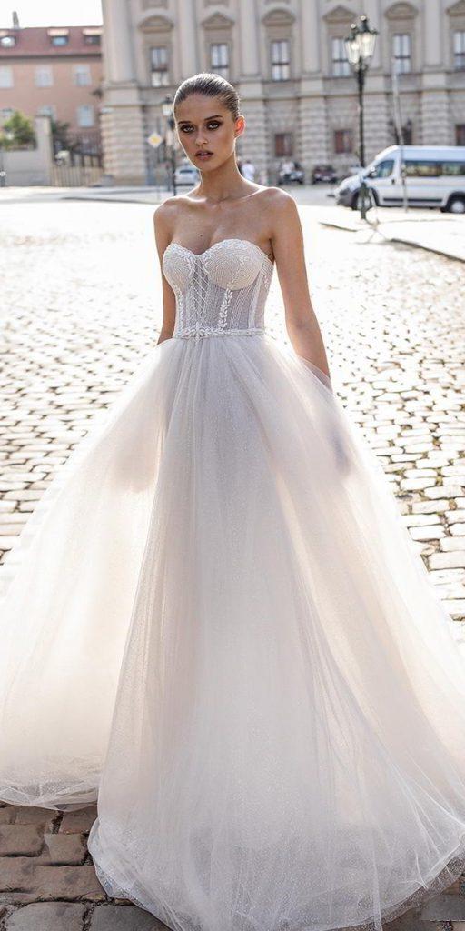 helena kolan wedding dresses 2019 ball gown sweetheart strapless neckline tulle skirt