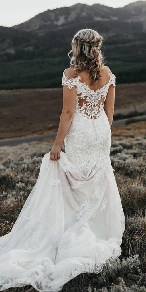 lace back wedding dresses sheath with spagheeti straps the shoulder country maggiesotterodesign