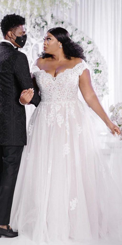 lace plus size wedding dresses off the shoulder sweetheart neckline maggiesotterodesigns