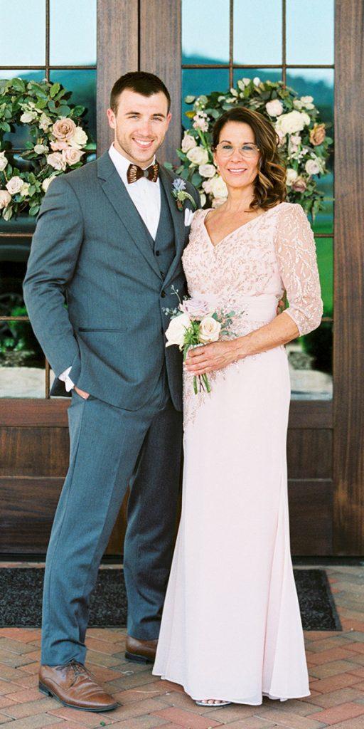 mother of the groom dresses long with three quote sleeves sequins top belightfineart photography