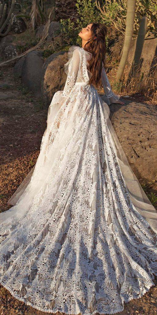 rara avis wedding dresses a line with sleeves full lace train