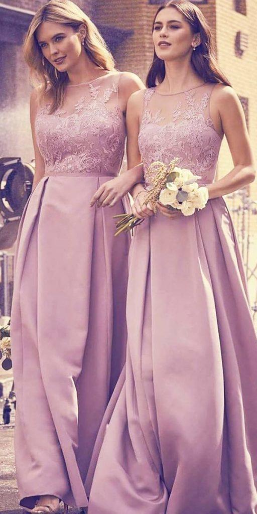  cheap bridesmaid dresses long pink lace top under 100 olegcassini