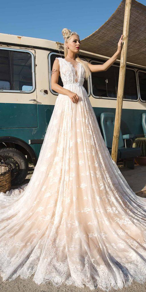 julija bridal fashion wedding dresses a line lace top blush 2019
