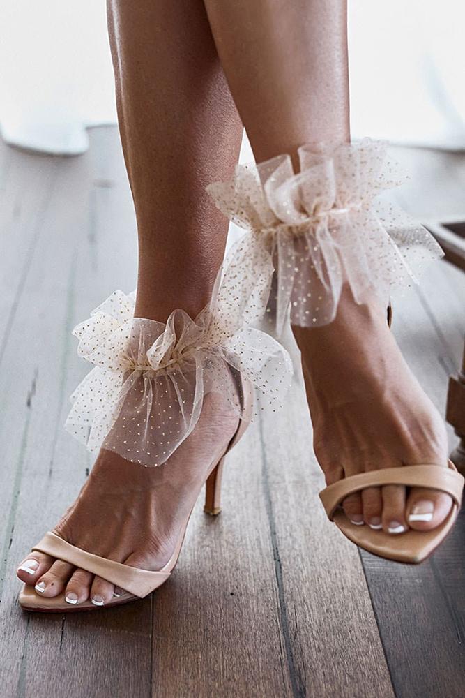 bridal wedges for beach wedding