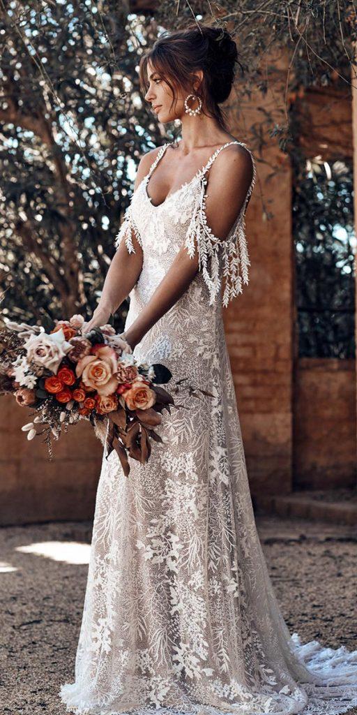 dream wedding dresses a line with spaghetti straps lace grace loves lace
