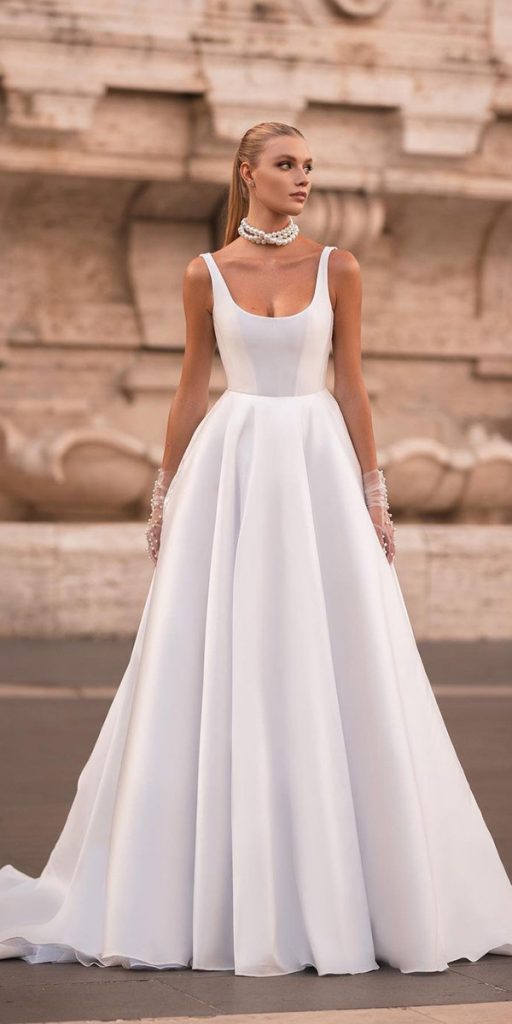 fantasy wedding dresses simple a line berta