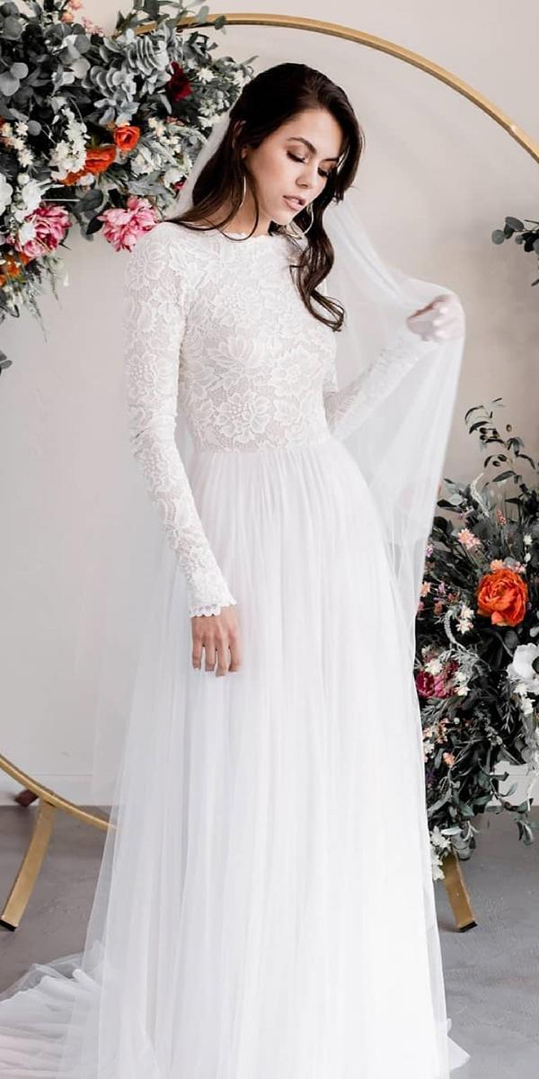 Modest Wedding Dresses With Sleeves Wedding Dresses Guide