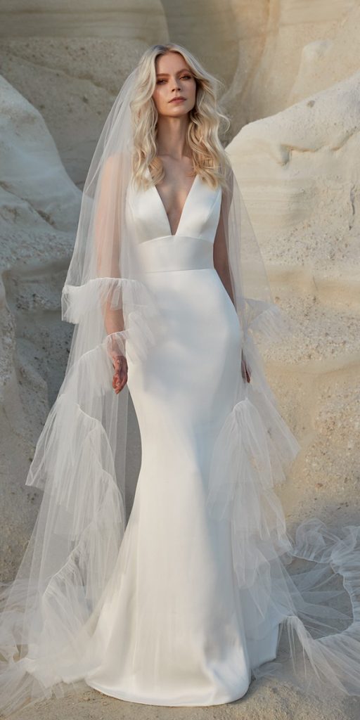 simple fantasy wedding dresses trumpet sexy sassiholford