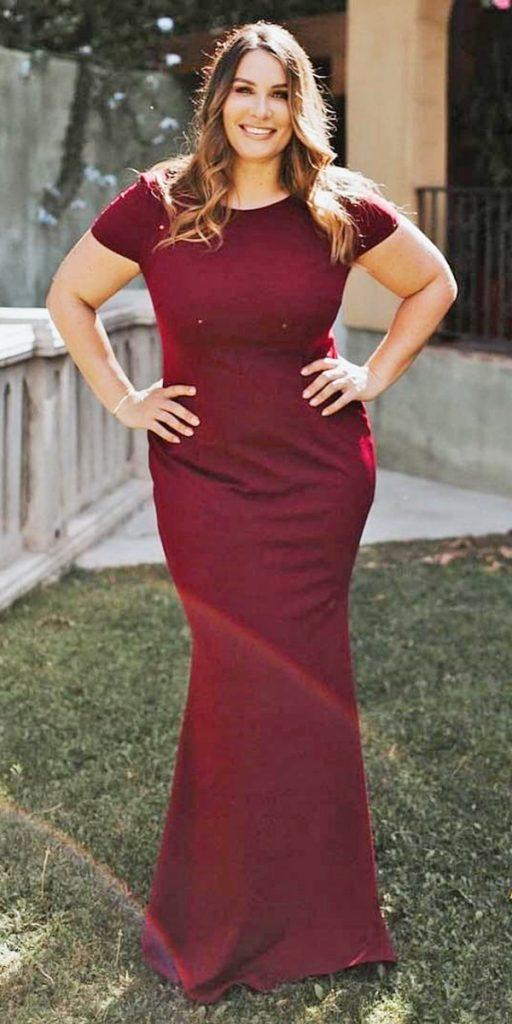 summer mother of the bride dresses sheath with cap sleeves burgundyy katiemaycollection