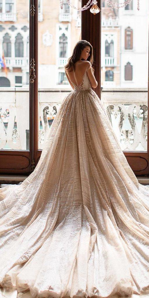 top wedding dresses ball gown illusion back blush luxury millanova